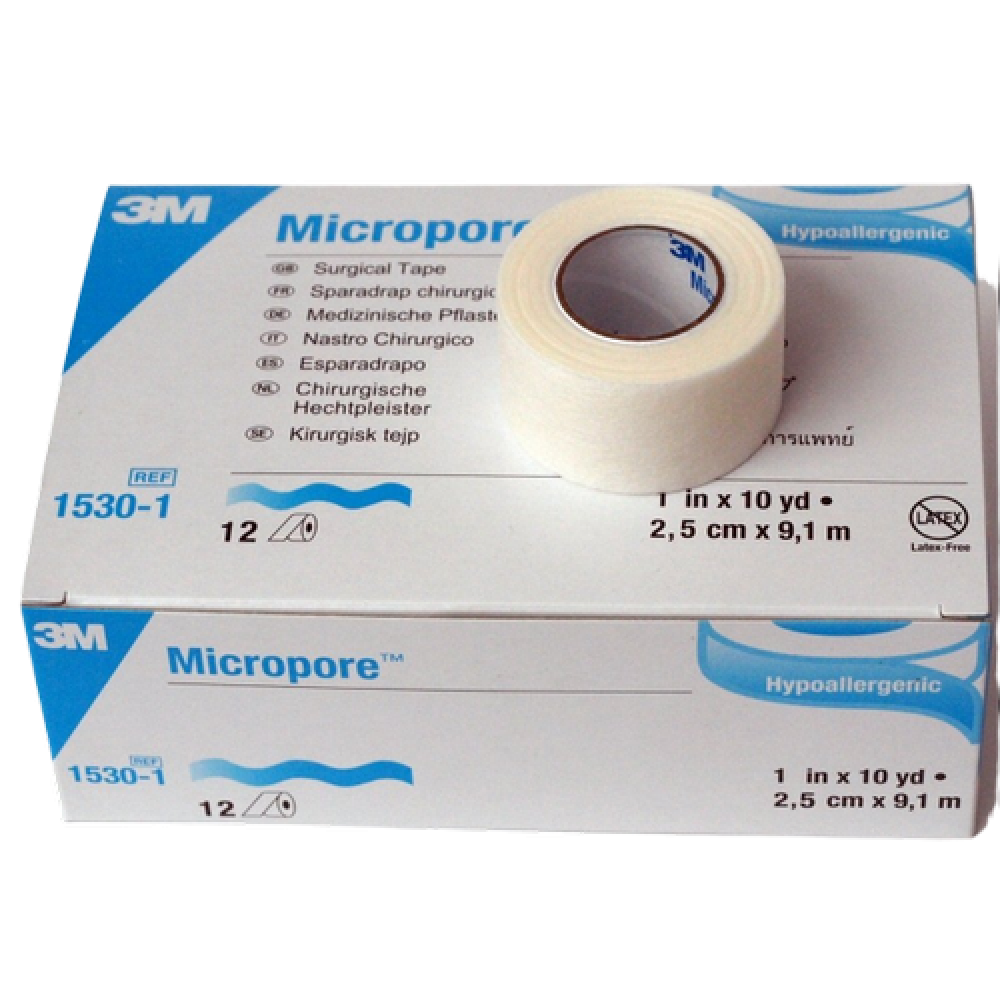 Buy 3M Micropore 1 Inch surgical tape 15301 (Pack of 12) Online at Low Prices in India